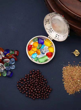 嘎乌盒镂空吊坠纯银挂机项链可打开装东西放护身符复古藏式嘎乌盒