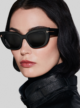 TOM FORD太阳镜 TF猫眼女士优雅复古防紫外线大牌防晒墨镜 FT1190