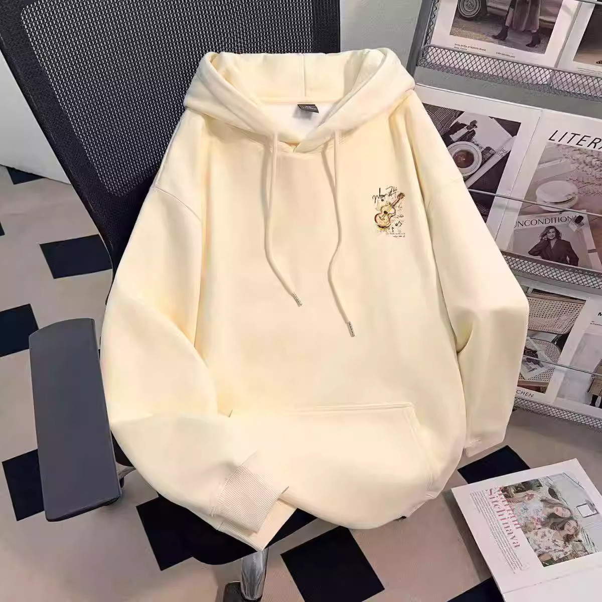 中大童美式印花连帽卫衣男女童秋冬加绒儿童学生慵懒宽松外套上衣,淘宝优惠券,粉丝福利购,淘宝优惠卷