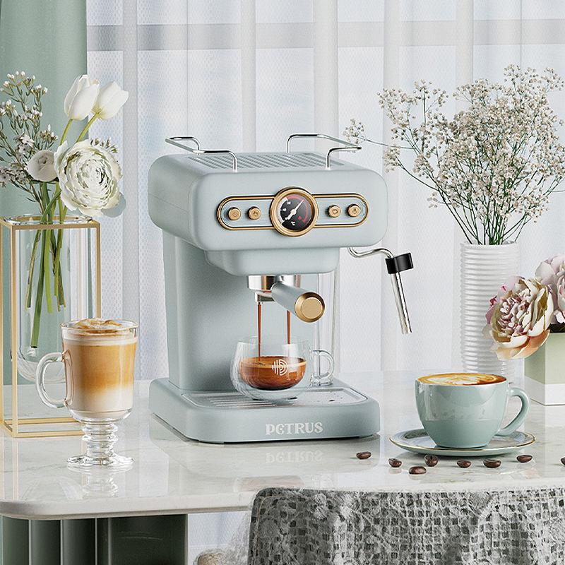 Coffee machine small retro fully semi-automatic Italian home-图2