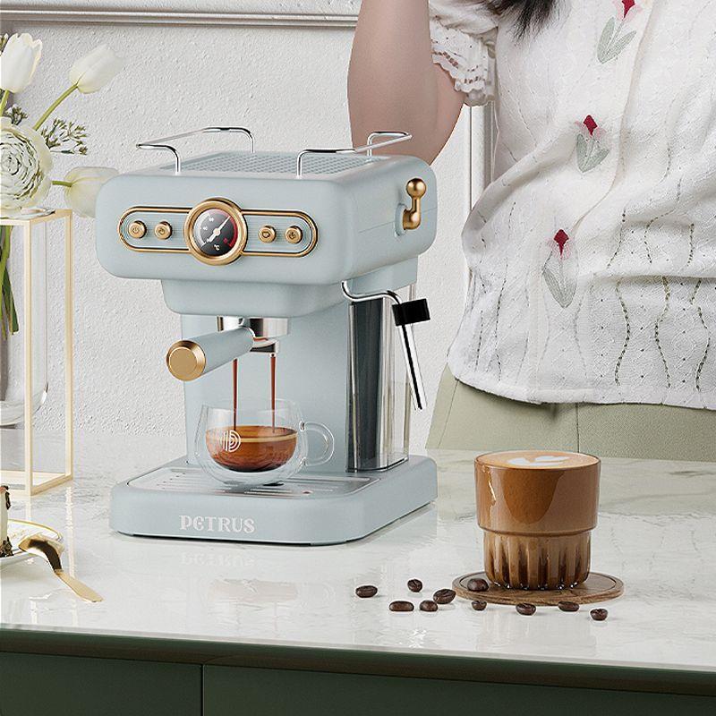 Coffee machine small retro fully semi-automatic Italian home-图3