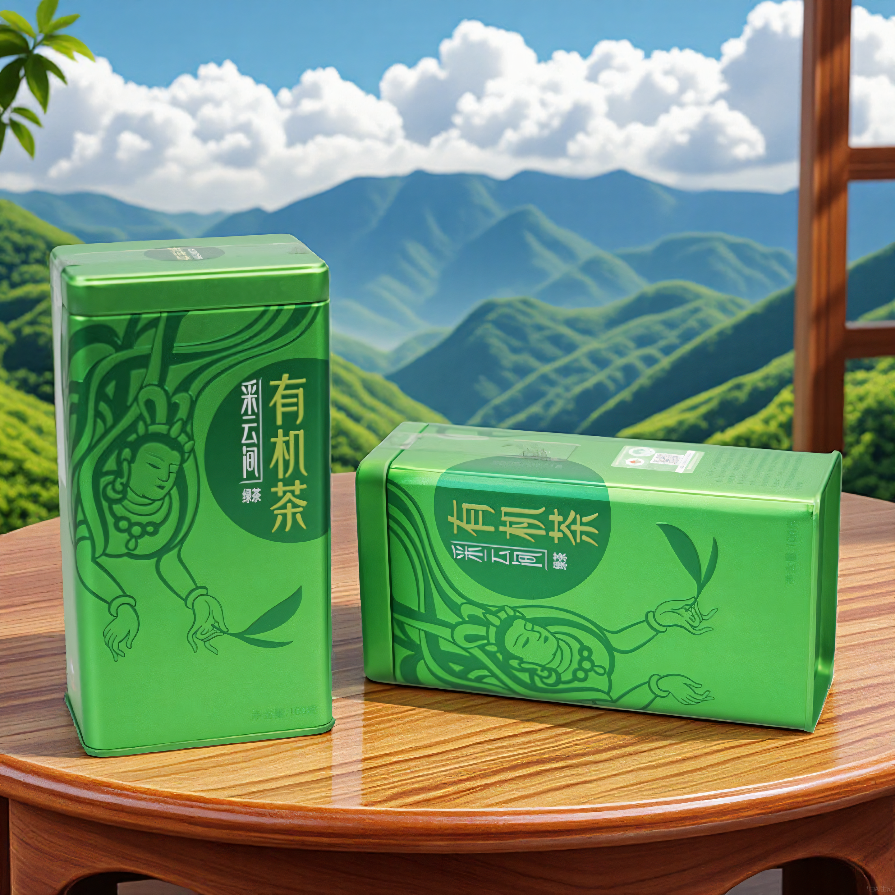 2026新春绿茶茶叶采云间有机茶无农残零添加更放心送礼自饮铁罐装