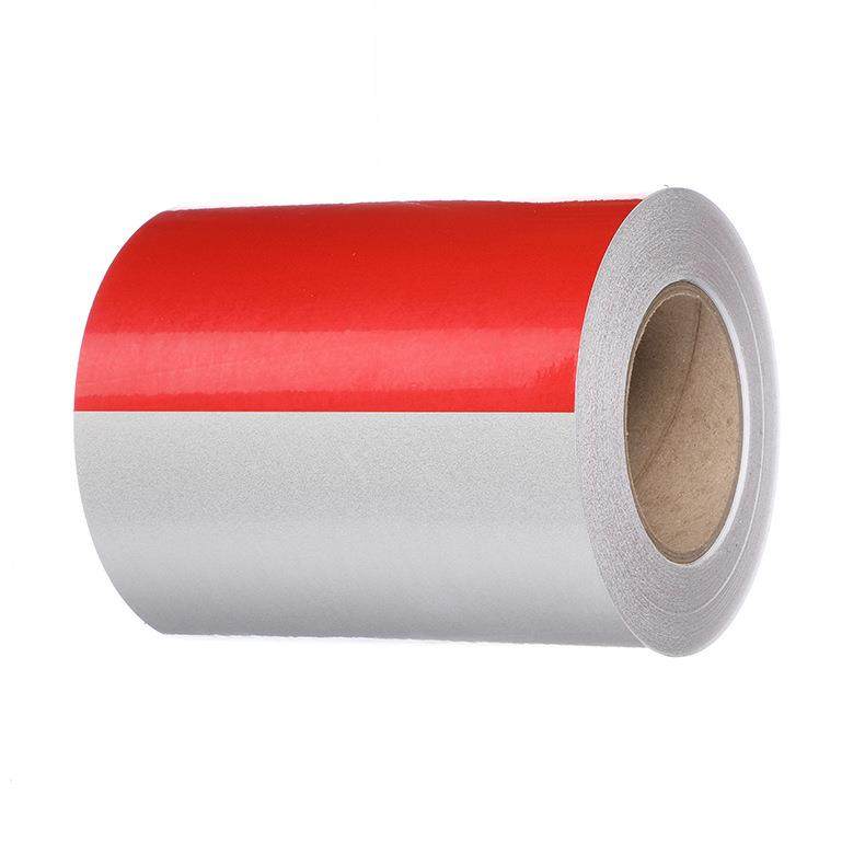 钢管免漆红白反光贴纸不干胶脚手架警示贴反光膜竖条纹40cm反光带,淘宝优惠券,粉丝福利购,淘宝优惠卷