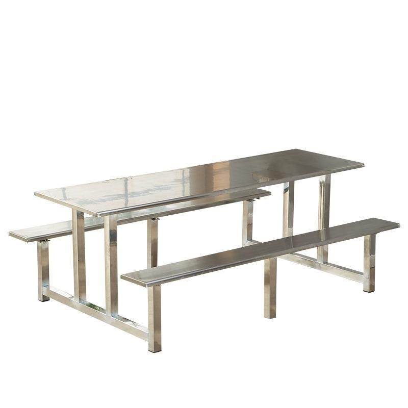 不锈钢餐桌学校食堂餐桌椅单位餐桌4人6人8人员工厂快餐连体桌椅,淘宝优惠券,粉丝福利购,淘宝优惠卷