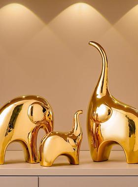 大象摆饰轻奢高档客厅酒柜电视餐柜斗柜办公室高级感小众装饰品