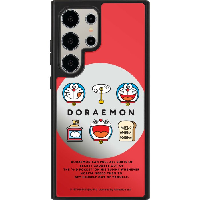 THE HOODx哆啦A梦联名 哆啦A梦专属法宝 适用于三星Galaxy S25/24/23 Ultra/Plus 气垫防摔手机壳镜面保护壳 - 图2