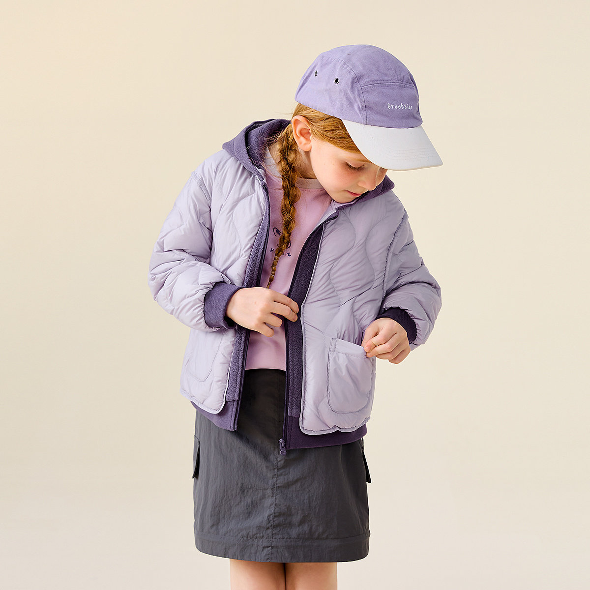 迷你巴拉巴拉男女童连帽羽绒服儿童假两件撞色轻薄外套2025秋冬季,淘宝优惠券,粉丝福利购,淘宝优惠卷