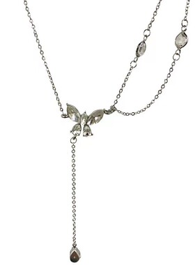 极速Simple zircon necklace sweet maiden tassel Sclavicle cha