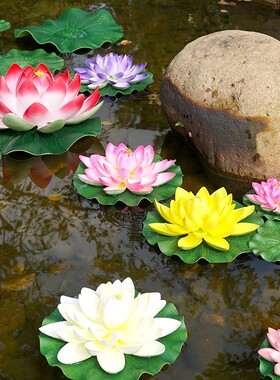 新品养鱼水上摆件鱼池流水造景观庭院水池水缸鱼缸V内里放的装饰