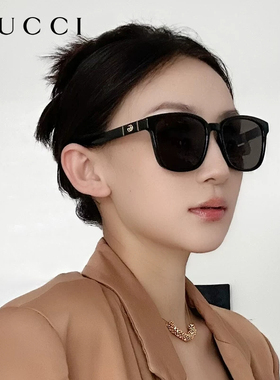 GUCCI古驰墨镜女时尚潮GM款方框太阳镜气质偏光墨镜GG0637\GG1346