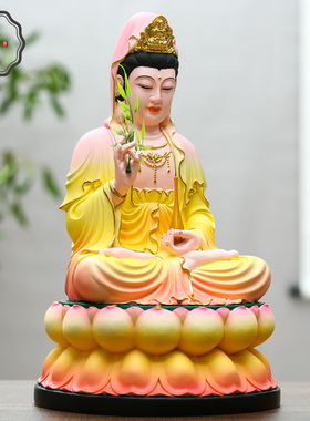 新品厂家直销树脂玻m璃纤维观音 家用佛像 观音佛像摆件 供奉观音
