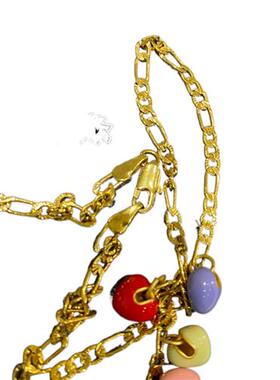 极速店主自留 !这才是u多巴胺项链的天花板!彩色爱心锁骨链