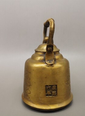 极速古玩铜器复古老式宫延铜茶壶纯铜提粱壶仙女壶U家居铜壶收藏