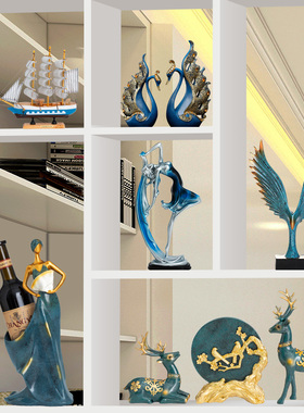 速发轻奢高档厅居电视柜摆件家客饰品创意办公室桌面酒柜展示柜装