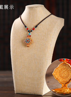 极速憬鸿西藏楞严咒挂件男女士随身包挂尼L泊尔鎏金工艺嘎乌盒情