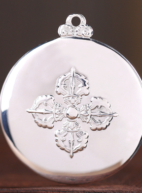 极速纯银十二生肖九宫八卦x牌复古个性十字金刚杵男女吊坠挂牌