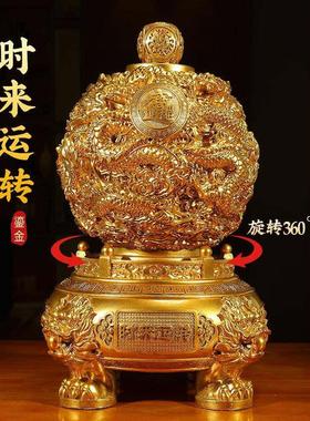 石润九龙干坤顶招财摆件，客厅、老板、办公室装饰，公司店面开业