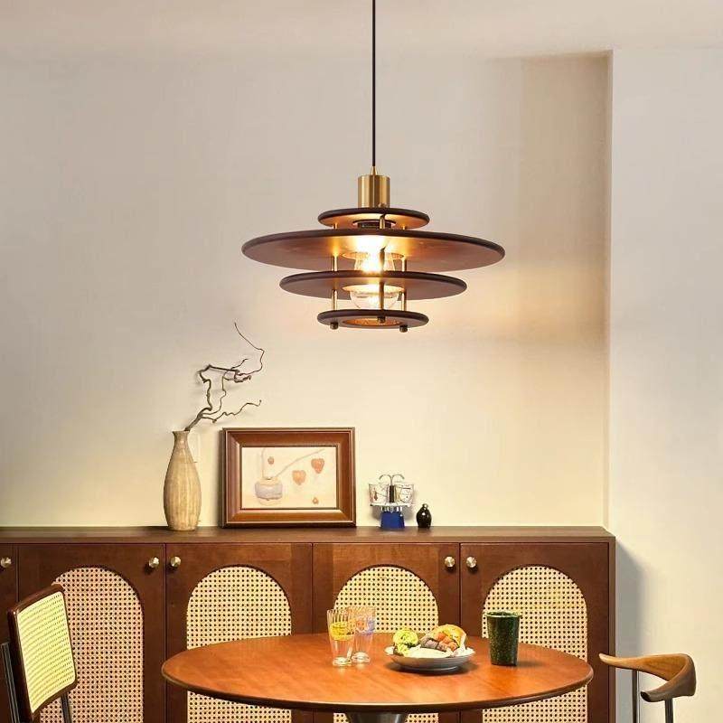 中古南洋风实木飞碟餐厅PH5吊灯胡桃木复古吧台餐桌民宿茶室灯具,淘宝优惠券,粉丝福利购,淘宝优惠卷