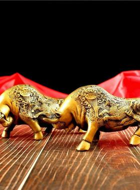 纯铜牛摆件财牛运牛仿古铜器礼品铜工艺品小号铜牛包邮