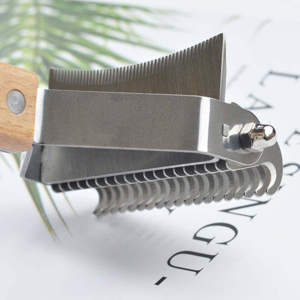 新款宠物开结梳三合一底绒梳去毛梳去浮毛猫狗美容清洁狗梳子用品,淘宝优惠券,粉丝福利购,淘宝优惠卷