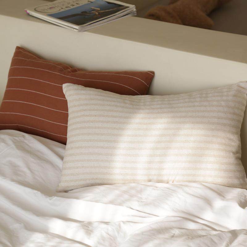 法式风亚麻条纹抱枕客厅沙发靠垫卧室侘寂风靠枕工厂,淘宝优惠券,粉丝福利购,淘宝优惠卷