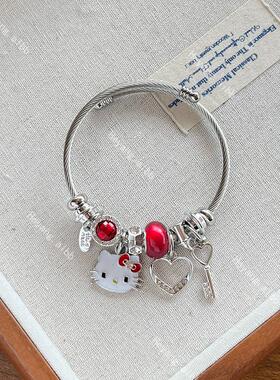 韩国东大门小清新手镯可爱猫个性森系学生闺蜜手串手链女手串手环