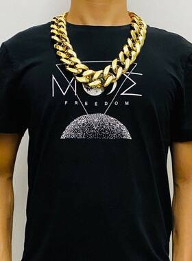 极速大金链子道i具网红仿真大链子夸张超粗塑料链演出个性社会人