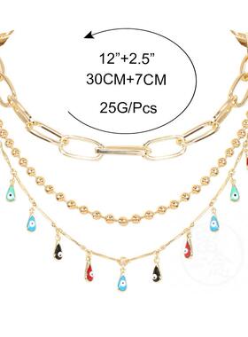 极速Fashion devilms eye chain Eye Pendant collarbone chain