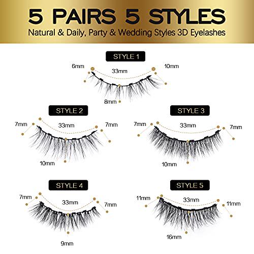 新品Magnetic Eyelashes with Eyeliner KiJt  Magnetic Lashes 5 - 图2