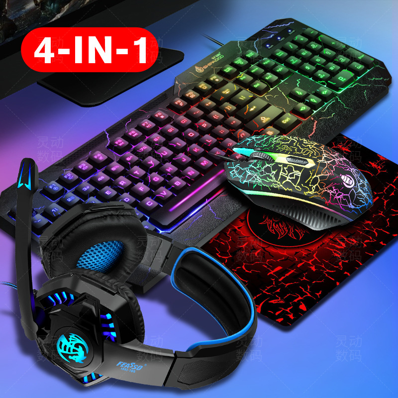 推荐Gaming Keyboard Set Gaming Mouse RGB LED Backlit Gamer K - 图3