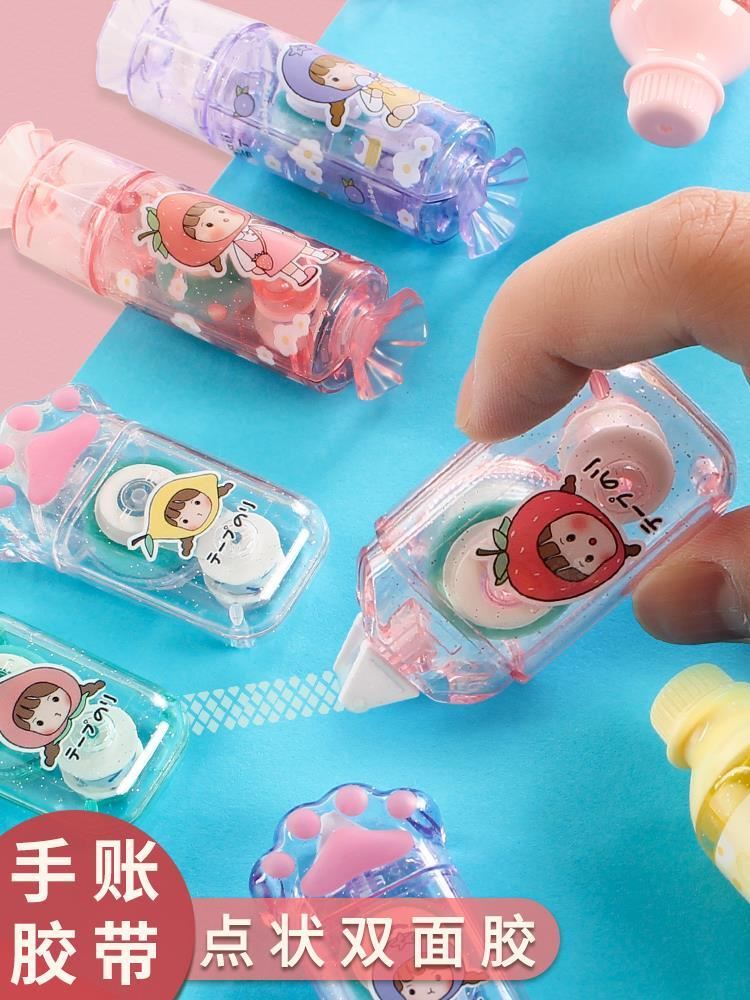 新品Creative Double Sided Adhesive Dots Stick Roller Glue Ta - 图0