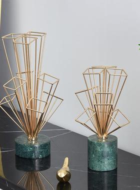 北欧轻奢客厅茶桌摆件玄关电视柜摆设创意办公室家居软装饰品摆放