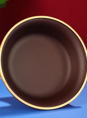 黄铜供护法杯精工雕花八吉祥供水杯藏式民族风用品摆件圣水杯