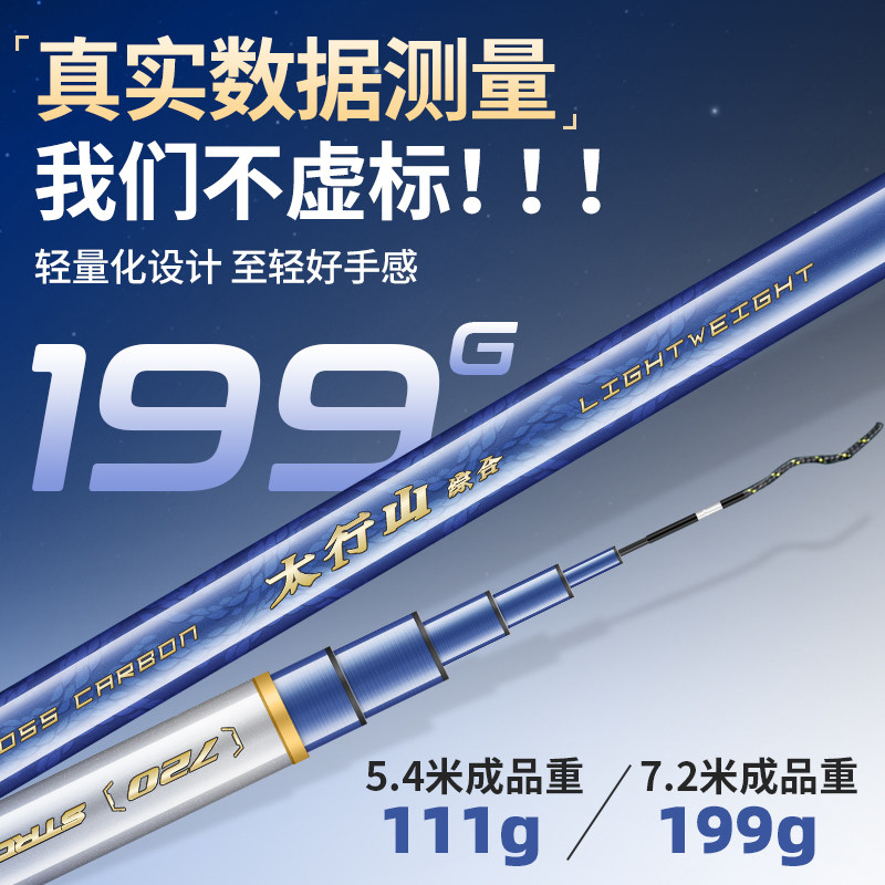 爱易达鱼竿太行山轻量综合竿超轻超硬碳素手杆28调台钓竿钓鱼竿,淘宝优惠券,粉丝福利购,淘宝优惠卷