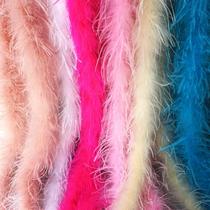 Color Feather Strips Ostrich Wool Wool hair Bar Diy hair clip Decorative Performance Dance Suit High Set Gown Clothing Accessories