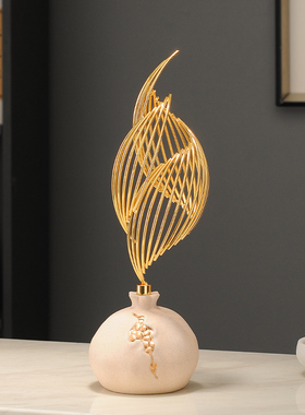 速发高级感石榴摆件高艺大气上档次水术客厅电视酒柜玄关风生端起