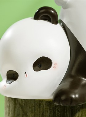 速发故居淘宝熊猫书新桌面装饰家居摆件乔迁立宫博物馆文创礼品