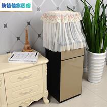 Tea Bar Hood Top Cover Towel Dust Cover Square Geb Drinking Fountain Cover Embroidered Colorful Butterfly Dust Cover Bucket Sleeve