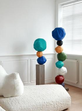 客厅落地摆件艺术装置橱窗装饰 设计师入户玄关楼梯雕塑酒店创意