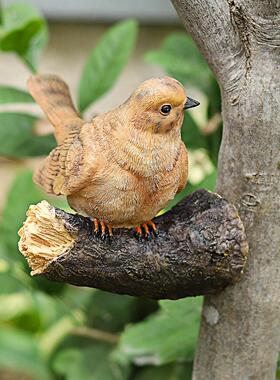 庭院花园布置假鸟仿真小鸟摆件庭院动物树挂田园风装饰挂件