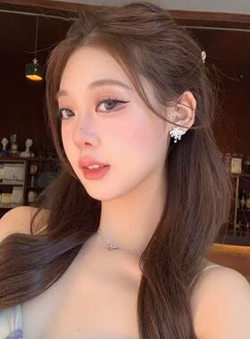 璀璨流星！爆闪满钻星星耳环轻奢高级感气质耳环小众精致百搭耳饰