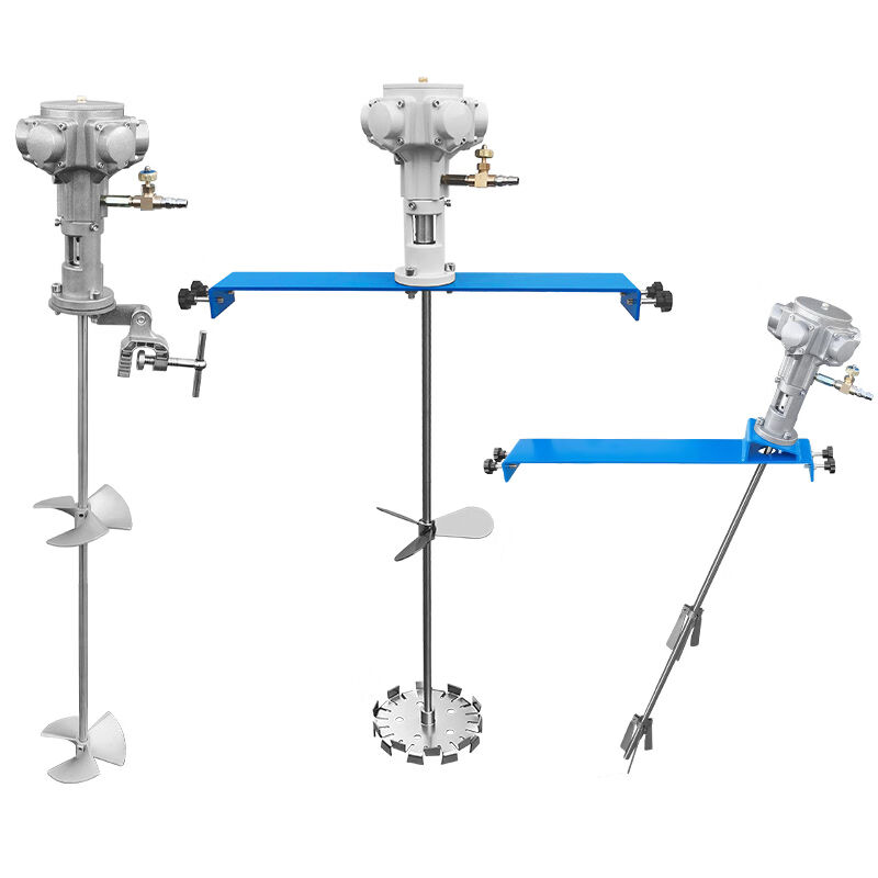 千惠侬气动搅拌机50/100加仑大功率工业级横板式夹式漆搅拌器小5