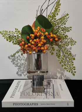 现代轻奢简约K9水晶时钟装饰品样板间书房卧室床头柜水晶花器摆设