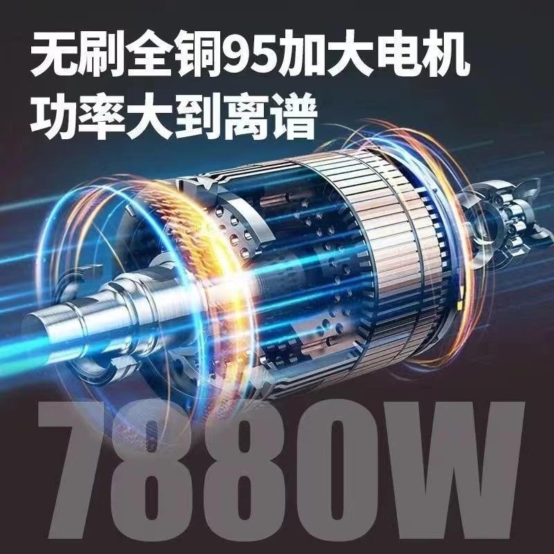 12寸无刷电链锯充电式电动工具伐木修枝锯家用无线电锯锂电木工 - 图1