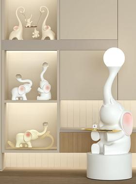 寓意好的大象如意摆件招财创意现代客厅玄关鞋柜装饰乔迁新居礼品