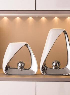 轻奢高档乔迁别墅摆件家居客厅酒柜电视柜装饰品创意桌面玄关摆设