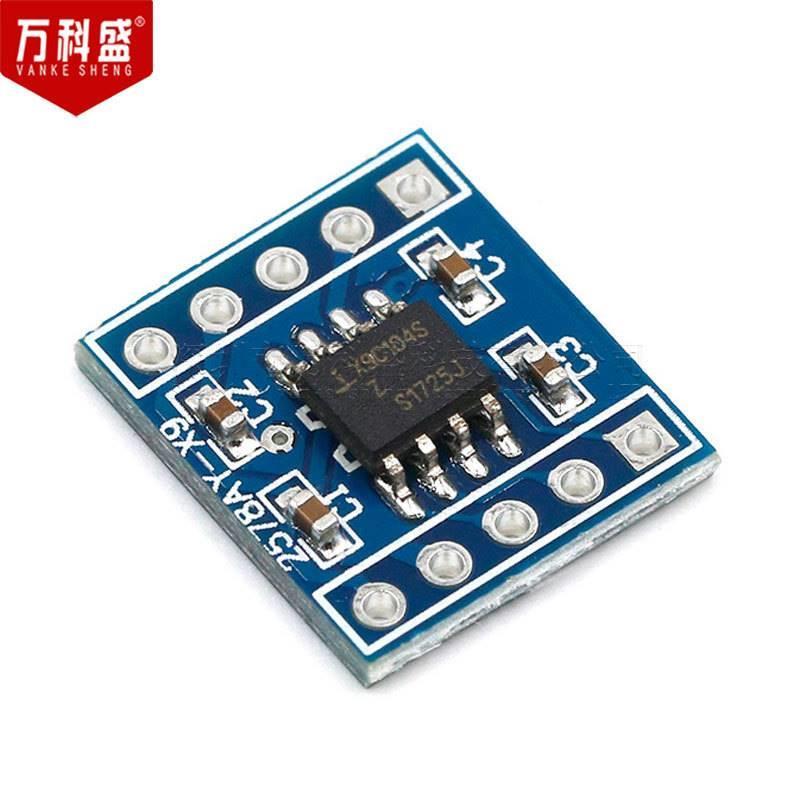 x9c104数字电位器模块1 调节电 桥平衡位00IFH阶数字电器电路 - 图0