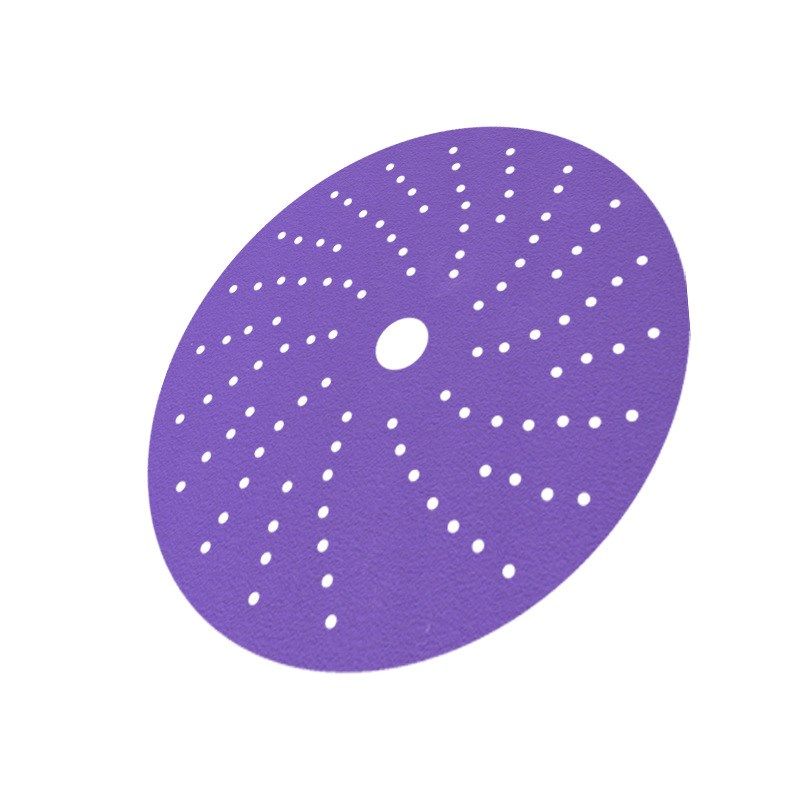 速发5寸紫色旋腻干磨砂纸多孔160mm紫砂陶瓷磨料汽车风子打磨片77,淘宝优惠券,粉丝福利购,淘宝优惠卷