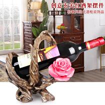 Creative Red Wine Rack Swing Piece Wine Shelf High-end Home Wine Cabinet High Face Value Wine Bottle Rack