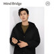Mind Bridge2024 Autumn and Winter New Men's Jacquard Textured Single-Side Wool Blended Jacket